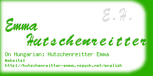 emma hutschenreitter business card